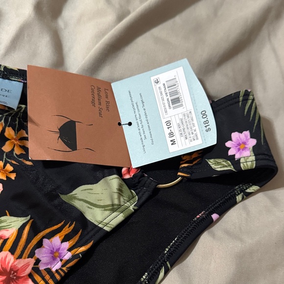 Shade & Shore Tropical Floral Bikini Bottom - Picture 2 of 2